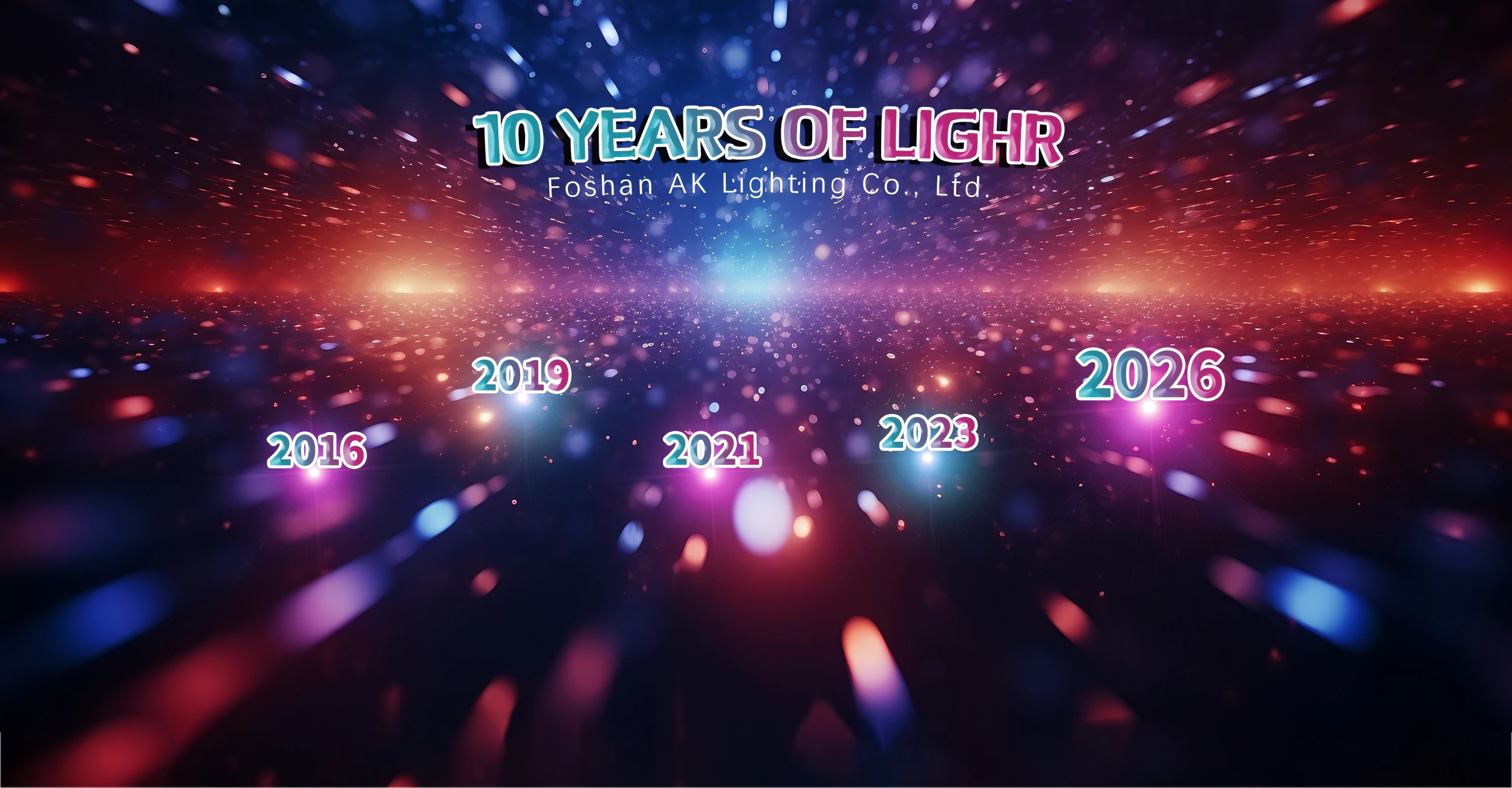 China LED Stage Light Supplier သည် 2016 ခုနှစ်ကတည်းက ဖြစ်သည်။